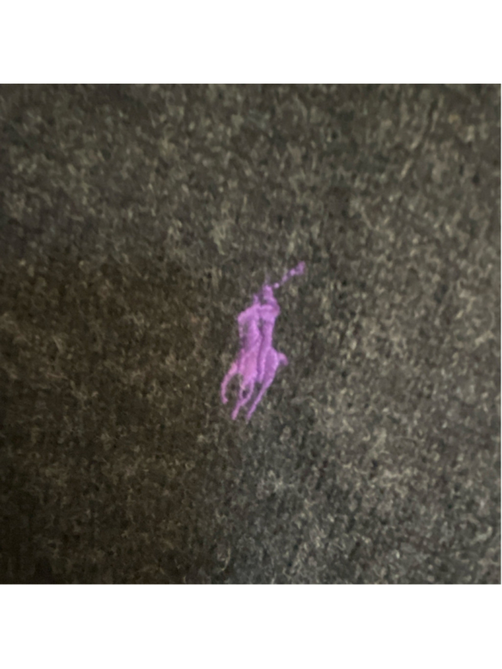 Polo Ralph Lauren Men's Black Lamb Wool Knit Collared Pullover Polo Pony Logo L - Picture 5 of 5